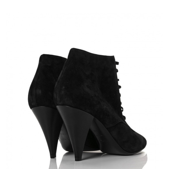 Saint Laurent Kiki Suede Lace Up Boots - Picture 4 of 8